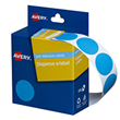 Avery Label Dispenser DMC24LB Light Blue Round 24mm 500 Pack